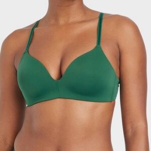 Women's Bliss Lightly Lined Wirefree Bra - Aude Green 32A H126937